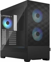 case fractal design pop air rgb black tg clear tint mini tower photo