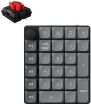 keychron k0 max k0m h1 qmk wireless custom num pad mechanical low profile red switch rgb hot swap photo