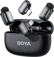 boya mini 2 lightning type c 24ghz 2mic wireless ai anc mic w charging box mono stereo safety photo