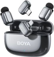 boya mini 2 lightning type c space grey 24ghz 2mic wireless ai anc mic w charging box photo