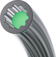 creality star shaped low resistance ptfe tube 1m for all fdm printers photo