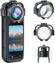 for insta360 x5 puluz snap on optical tempered glass lens guard protective cover transparent photo