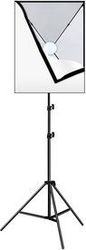 puluz set stoyntio fotografisis pu5070eu softbox led 50x70cm tripodo lampes led x1 photo