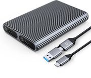 enclosure ssd orico am2c3 2sn dual disk for m2 nvme grey photo