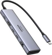 ugreen type c hub cm511 3 x usb a 30 type c hdmi grey photo