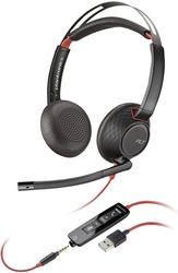 poly blackwire c5220 stereo usb a call center headset photo