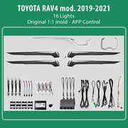 diq ambient toyota rav4 xa50 mod 2019 diq ambient light for toyota rav4 mod 2019 with 16 lights photo