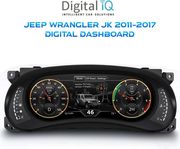 digital iq ddd 295 dc 123in digital cluster for jeep wrangler jk mod 2011 2017 photo