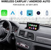 diq ad 504q cpa wireless cplay anauto box with 2 camera in audi a6 a7 mod 2011 2015 with mmi 3g photo