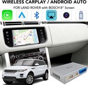 diq lr 715f cpa wls cplay anauto box w 2 cam in jaguar land rover 16 19 w bosch 8 screen photo