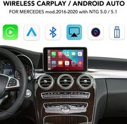 diq bz 241 cpaa wireless cplay anauto box mercedes mod 2014 2018 with ntg 50 51 with 2 cameras photo
