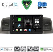 digital iq bxk 20712gr cpaa 9inc multimedia tablet for toyota corolla mod 2001 2006 grey photo