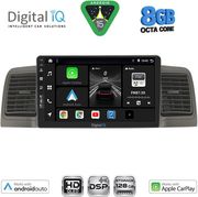 digital iq bxf 7712gr cpaa 9inc multimedia tablet for toyota corolla mod 2001 2006 grey photo