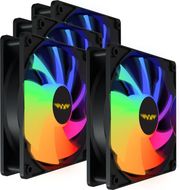 armaggeddon durable silent fan argb kit 6000 pro 4 pack black kit6000b photo