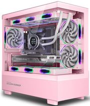 armaggeddon rgb m atx dual chamber gaming case aquaron duplex pro pink aquaron duplex pro p photo