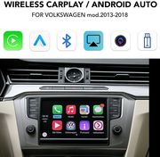diq vw 113w cpa wireless carplay android auto box vw skoda 2013 2019 w mib2 8 screen w 2 cameras photo