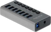 delock usb 30 hub 7 thyron me syndesi usb a thyra fortisis kai exoteriki paroxi reymatos 63669 photo