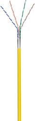 goobay 93266 cat5 patch f utp cable yellow 100m photo
