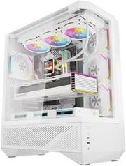 darkflash computer case dy460 white with 4 argb fans photo