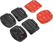 set of flat and curve adhesive mount telesin 3m for gopro gp brk 004 photo