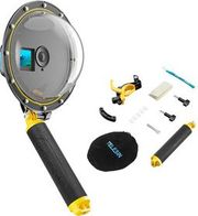 waterpoof dome port telesin for dji action 4 3 photo