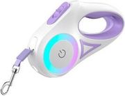 rojeco 3m automatic retractable dog leash purple photo