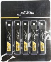 tattu lipo 300mah 38v 75c 1s1p hv bt205 battery 5pcs photo