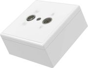 hama 205229 coaxial cable socket white photo