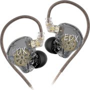 kz edx lite transparent grey no mic iem 35 in ear monitor earphones super linear hifi bass photo