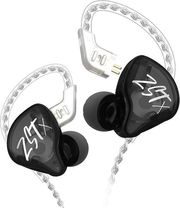 kz zst x black no mic iem 35 in ear monitor earphones dynamic hybrid dual driver 1ba 1dd photo