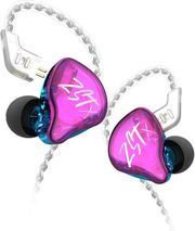kz zst x purple no mic iem 35 in ear monitor earphones dynamic hybrid dual driver 1ba 1dd photo