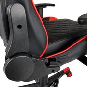 gembird gaming pvc leather chair with pillows black red gc 03 br photo