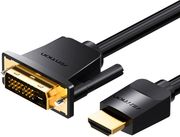hdmi to dvi 24 1 cable vention abfbi 3m 4k 60hz 1080p 60hz black photo