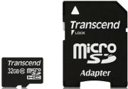 transcend ts32gusdhc10 32gb micro sdhc class 10 premium with adapter photo