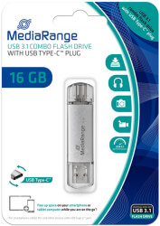 mediarange mr935 16gb usb 31 combo flash drive with usb type c plug photo