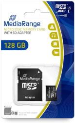 mediarange mr945 128gb micro sdxc class 10 uhs 1 with sd adapter photo