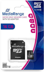mediarange mr958 16gb micro sdhc class 10 with sd adapter photo
