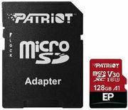 patriot pef128gep31mcx ep series 128gb micro sdxc v30 a1 class 10 with sd adapter photo