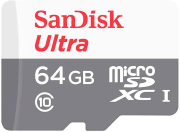 sandisk sdsqunr 064g gn3mn 64gb ultra u1 micro sdxc uhs i class 10 photo