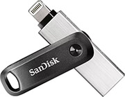 sandisk sdix60n 128g gn6ne ixpand go 128gb usb 30 type a and lightning flash drive photo