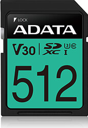 adata asdx512gui3v30s r premier pro sdxc 512gb uhs i u3 v30s class 10 retail photo