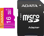 adata ausdh16guicl10 ra1 premier 16gb micro sdhc uhs i class 10 with adapter photo