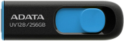 adata auv128 256g rbe dashdrive uv128 256gb usb 32 flash drive black blue photo