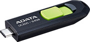 adata acho uc300 64g rbk gn uc300 64gb usb 32 type c flash drive black green photo