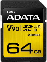 adata premier one sdxc 64gb uhs ii u3 class 10 color box photo