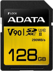 adata premier one sdxc 128gb uhs ii u3 class 10 color box photo