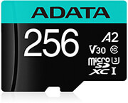 adata ausdx256gui3v30sa2 ra1 premier pro 256gb micro sdxc u3 v30 a2 with adapter photo