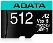 adata ausdx512gui3v30sa2 ra1 premier pro 512gb micro sdxc u3 v30 a2 with adapter photo
