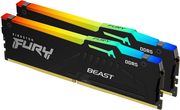 ram kingston fury beast black rgb 128gb2x64gb ddr5 5600mt s cl36 intel amd dual kf556c36bbeak2 12 photo