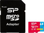 silicon power superior 64gb gaming micro sdxc u3 v30 a1 adapter sp064gbstxdv3v1nsp photo